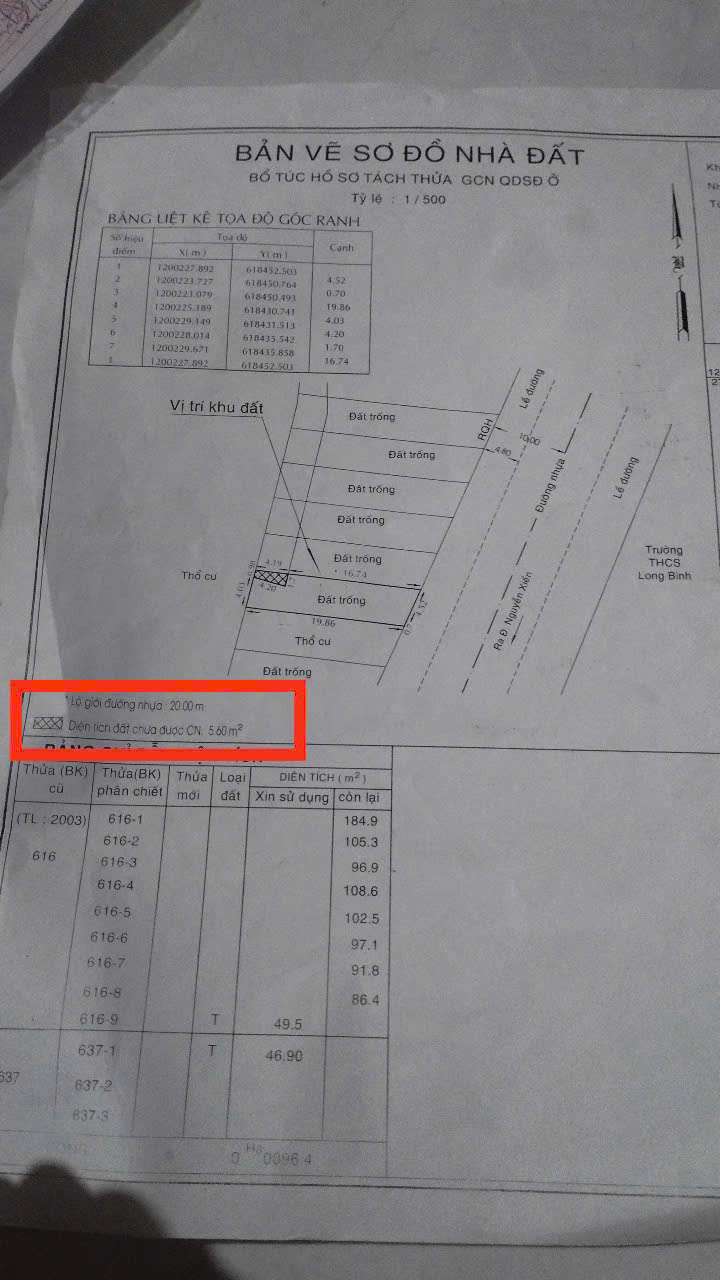 Lô đất mặt tiền đường 1A long thạnh mỹ 100m, kinh doanh tốt - Ảnh 1