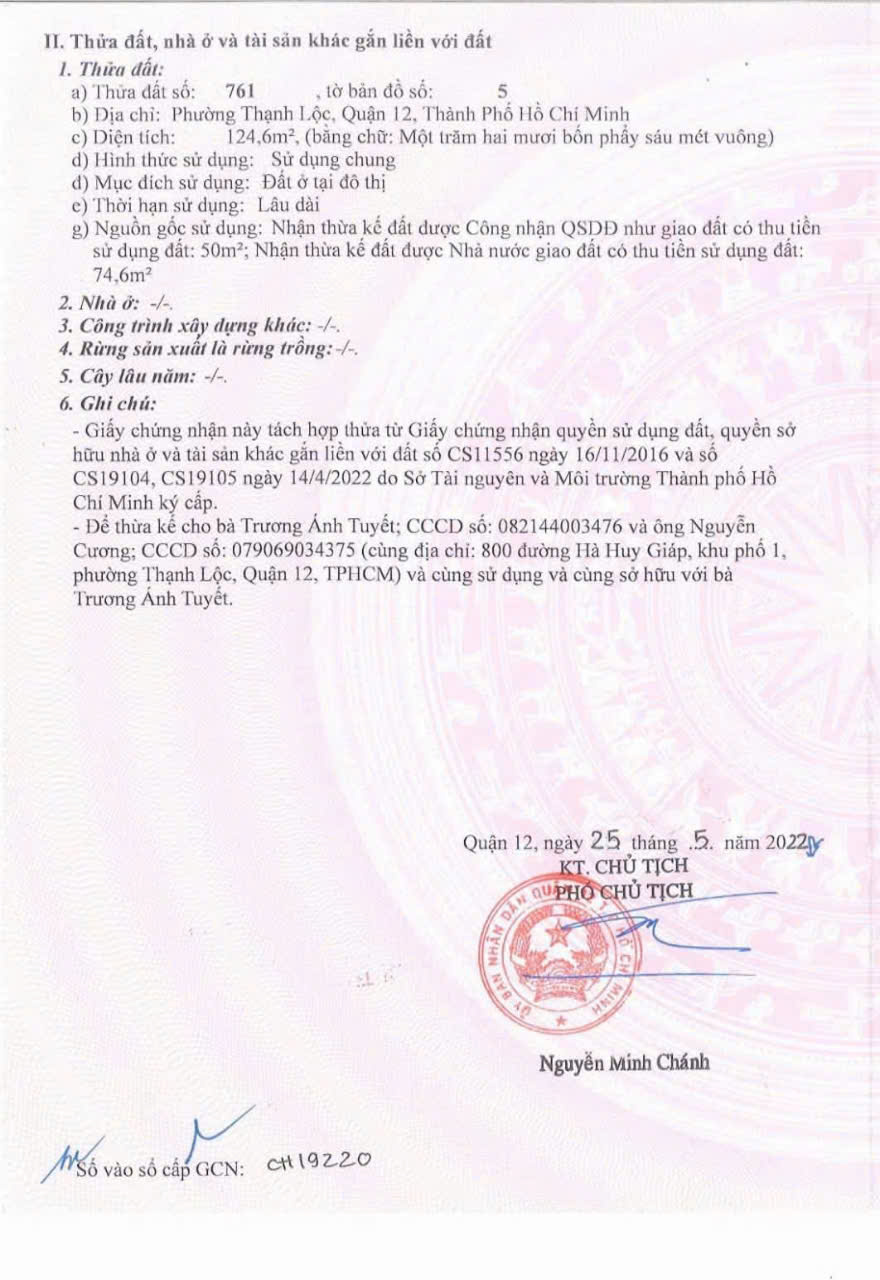 BÁN CẶP ĐẤT MẶT TIỀN HÀ HUY GIÁP THẠNH LỘC, Q12 – FULL THỔ CƯ – GIÁ CỰC TỐT - Ảnh 2