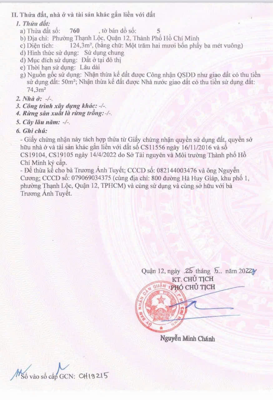 BÁN CẶP ĐẤT MẶT TIỀN HÀ HUY GIÁP THẠNH LỘC, Q12 – FULL THỔ CƯ – GIÁ CỰC TỐT - Ảnh 3