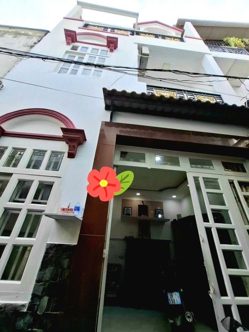 Ô TÔ SÁT NHÀ GẦN MẶT TIỀN, MỄ CỐC QUẬN 8 GẦN Q5, 30M2, 3 TẦNG MỚI ĐẸP CÓ SÂN THƯỢNG , SỔ A4, HẺM BA - Ảnh chính