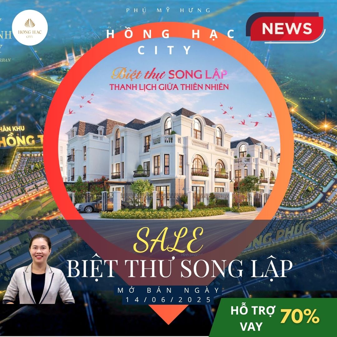 BÁN 3 CĂN VIEW BIỆT THỰ GIÁ TỐT NHẤT DỰ ÁN HỒNG HẠC CITY , XEM NGAY 0901323786 - Ảnh 1