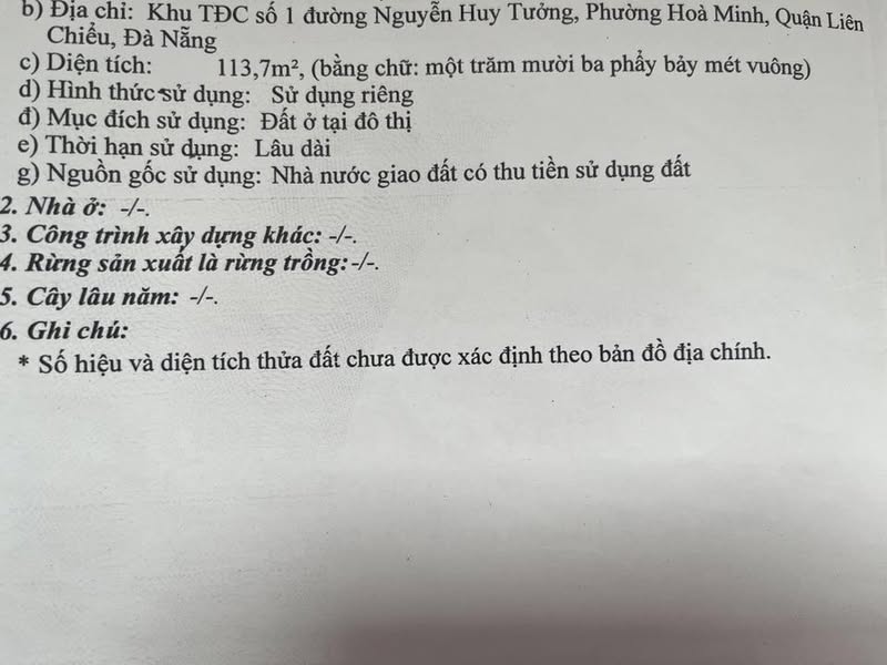 Bán gấp nhà mặt tiền 113.7m2, Hòa Minh, Liên Chiểu – gần Nguyễn Huy Tưởng - Ảnh chính