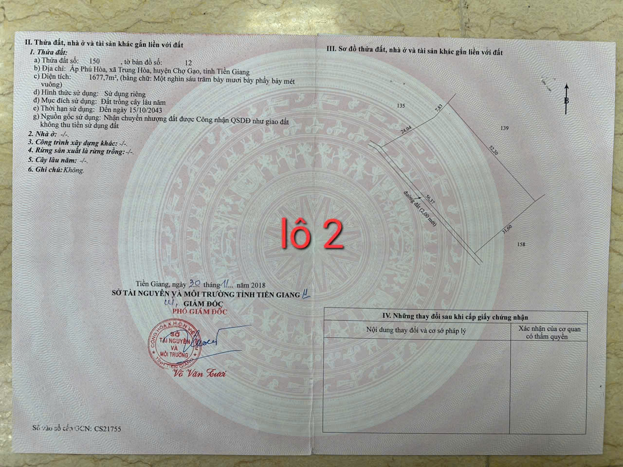CHÍNH CHỦ CẦN BÁN GẤP 2 LÔ ĐẤT KẾ BÊN CÓ VỊ TRÍ ĐẸP TẠI XÃ TRUNG HÒA -H. CHỢ GẠO - TIỀN GIANG. - Ảnh 4