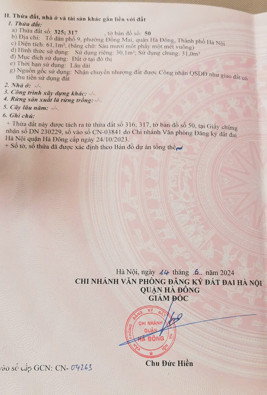 CHÍNH CHỦ BÁN NHÀ TẠI ĐỒNG MAI - HÀ ĐÔNG - Ảnh 1