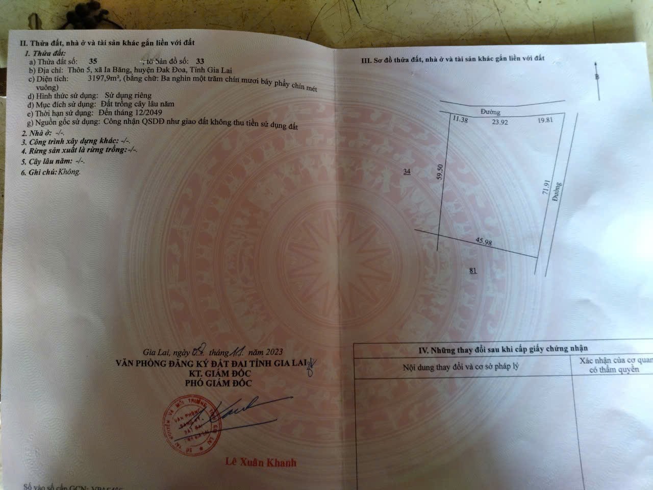 ĐẤT ĐẸP CHÍNH CHỦ – GIÁ TỐT - Xã Ia Băng, huyện Đak Đoa, Tỉnh Gia Lai - Ảnh chính