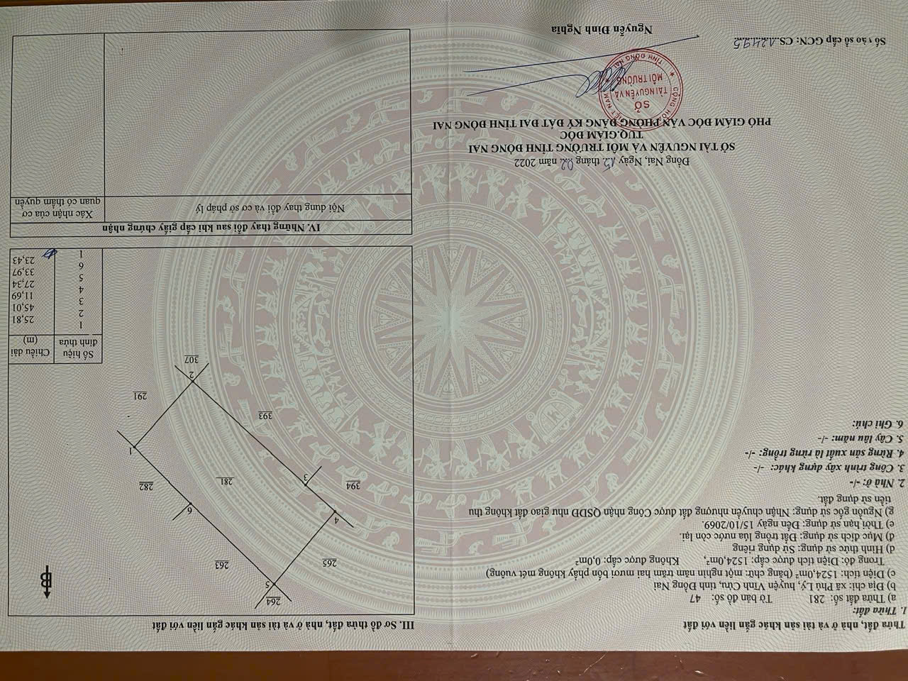 Bán Lô Đất Mặt Tiền Đường 761, Xã Phú Lý, Vĩnh CỬu Đông Nai. - Ảnh chính