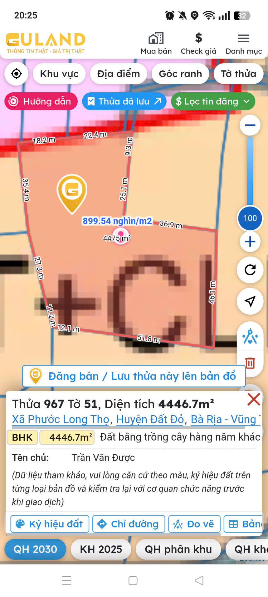 Đất chính chủ gởi bán.<br>Đt 4446m2 - Ảnh chính