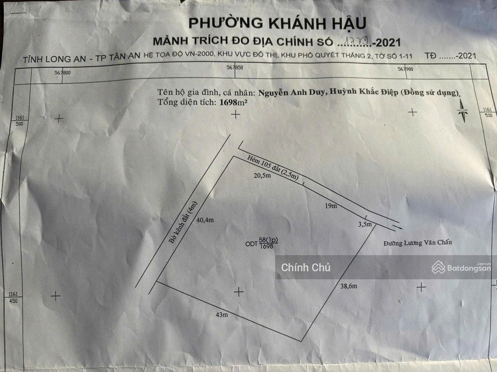Bán đất 2 mặt tiền vị trí đẹp, kinh doanh đỉnh. - Ảnh 3