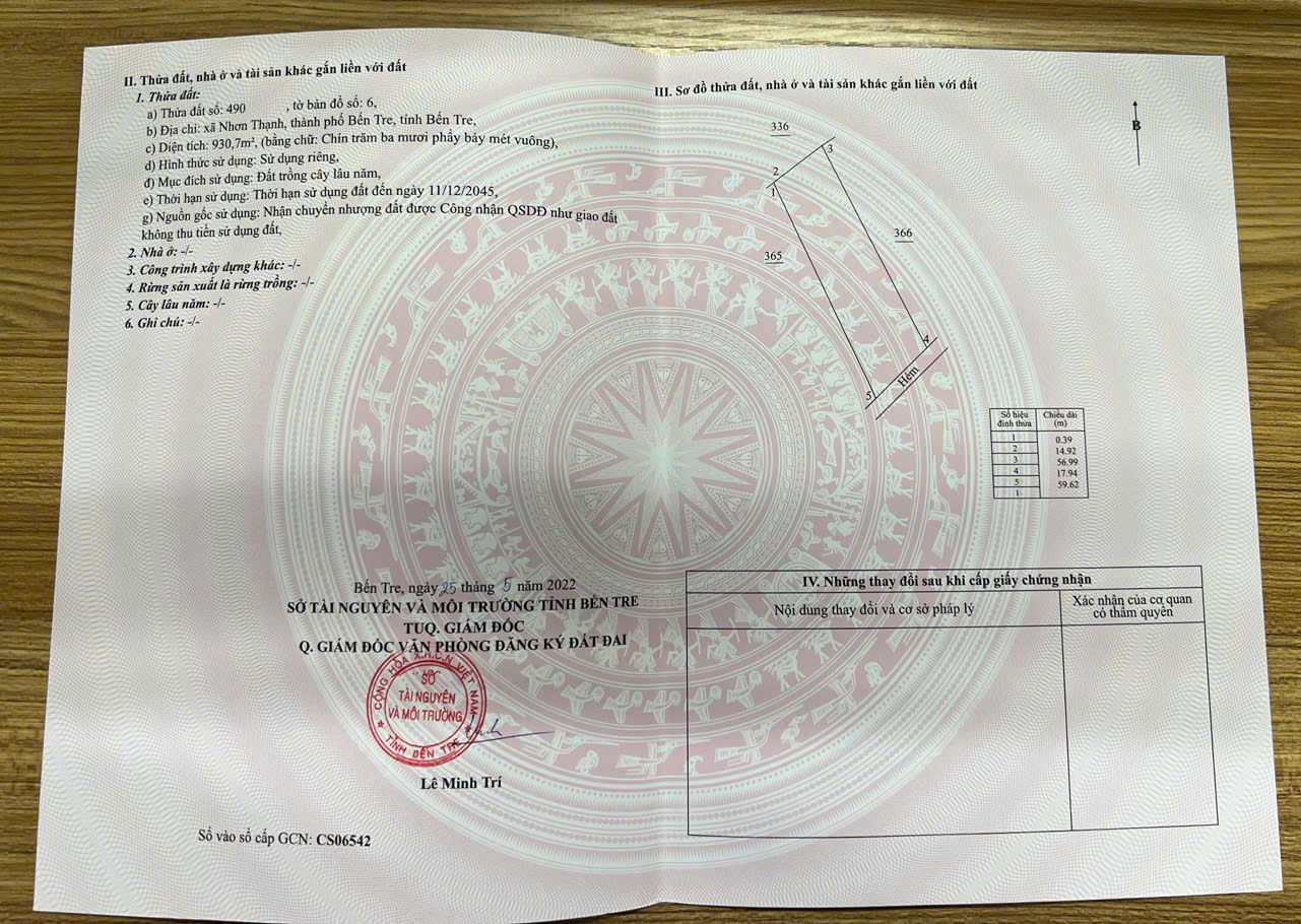 Bán đất tại Xã Nhơn Thạnh, Bến Tre - Ảnh chính