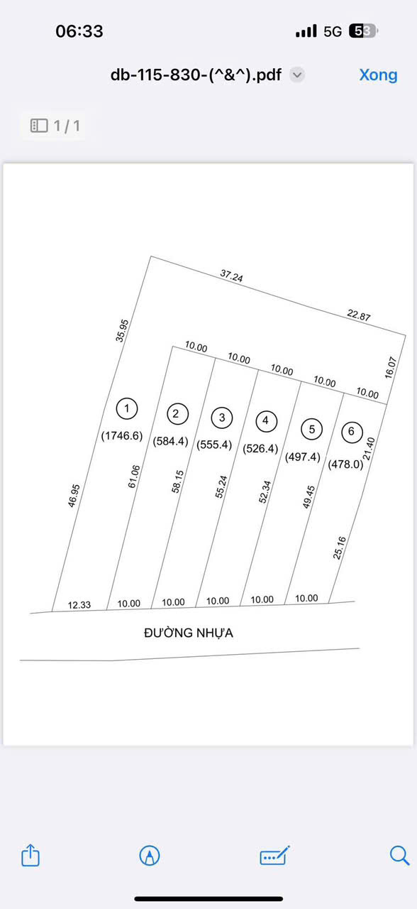 Ngang 10x48 có 80m thổ cư giá chỉ 1,2ty khu dân cư đá bạc châu Đức - Ảnh 2