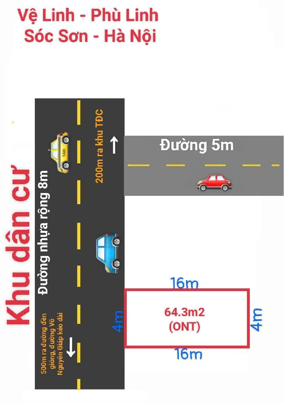 ĐẤT ĐẸP GIÁ MỀM – KHÔNG MUA LÀ PHÍ CẢ THANH XUÂN! 64m Vệ Linh-Phù Linh đường trải nhựa - Ảnh 1