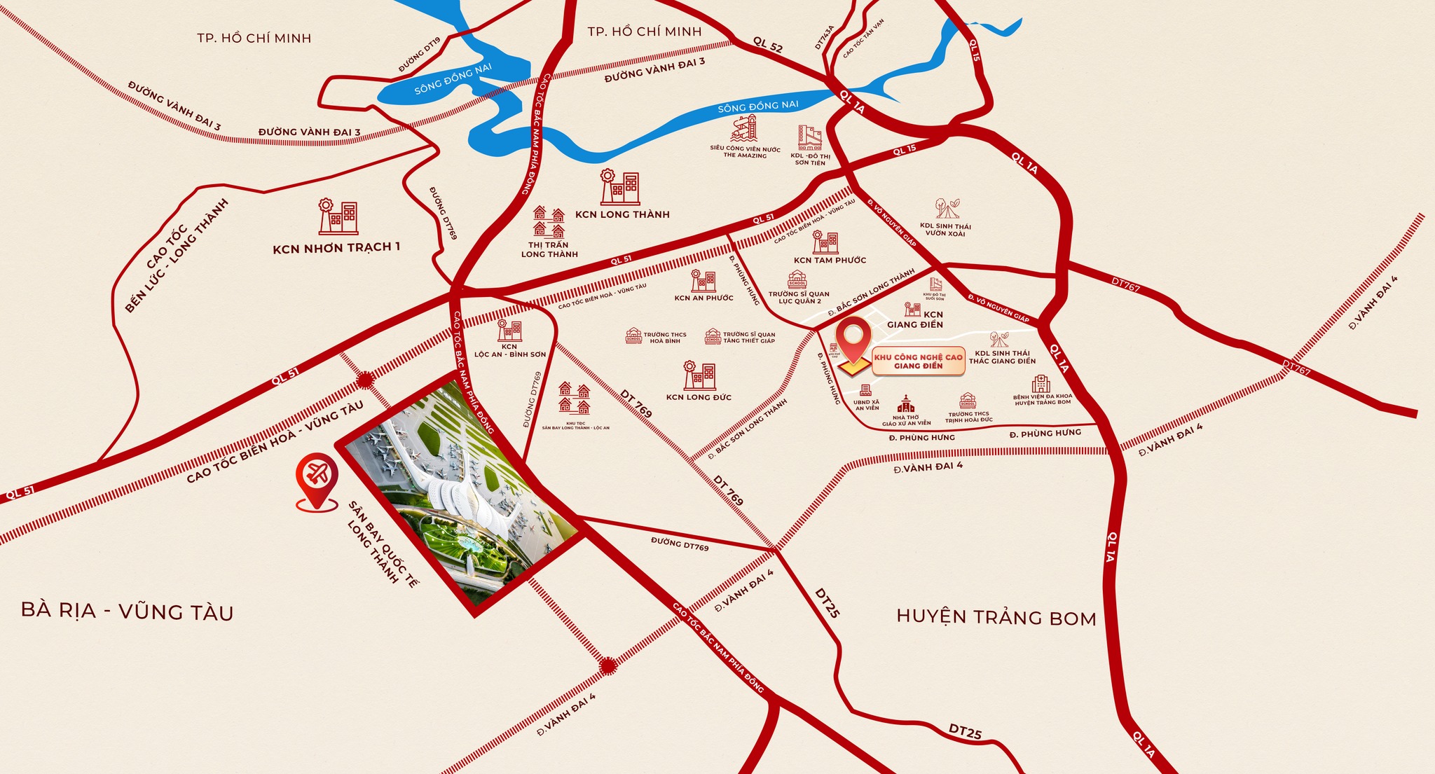 Đất ở An Viễn, cạnh KCN Giang Điền, giá 9,56 tr/m2, cách Sân bay 15km - Ảnh 2