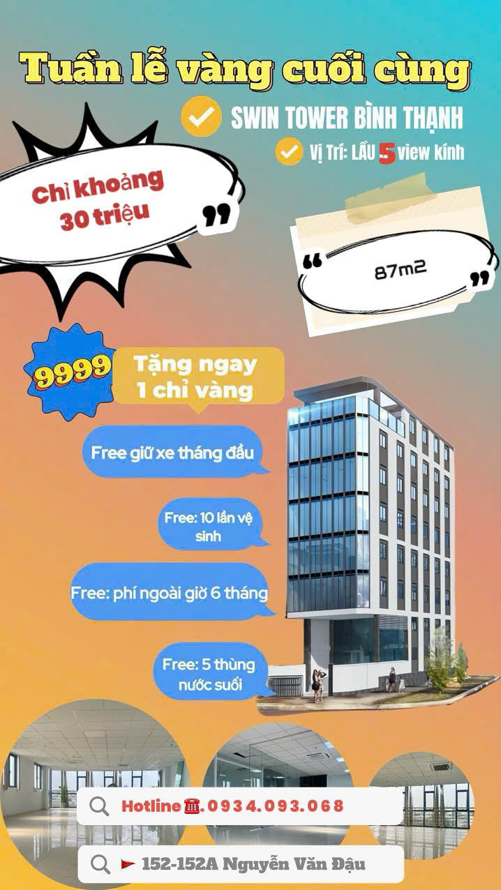 Toà nhà SWIN TOWER 152 - 152A Nguyễn Văn Đậu, P7, BT - Ảnh 3