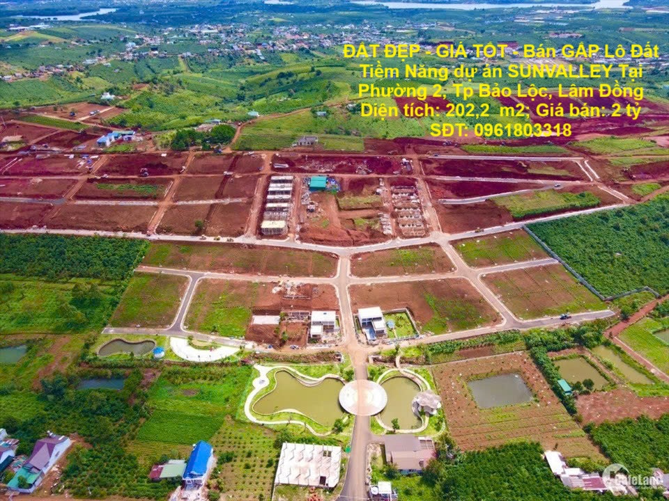 ĐẤT ĐẸP - GIÁ TỐT - Bán GẤP Lô Đất Tiềm Năng dự án SUNVALLEY Tại Phường 2, Tp Bảo Lộc, Lâm Đồng - Ảnh chính