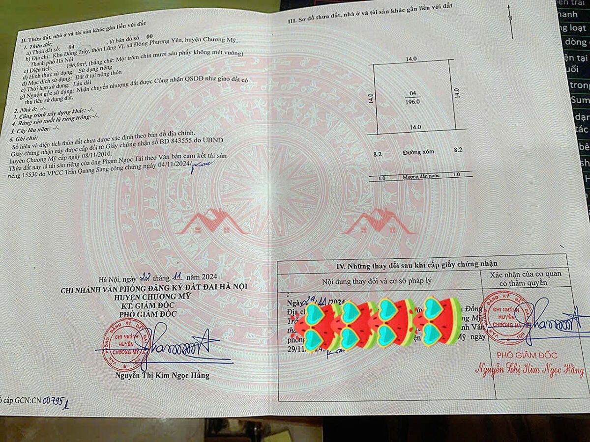 CHÍNH CHỦ BÁN LÔ ĐẤT 196M TẠI ĐÔNG PHƯƠNG YÊN-CHƯƠNG MỸ-HÀ NỘI - Ảnh 4