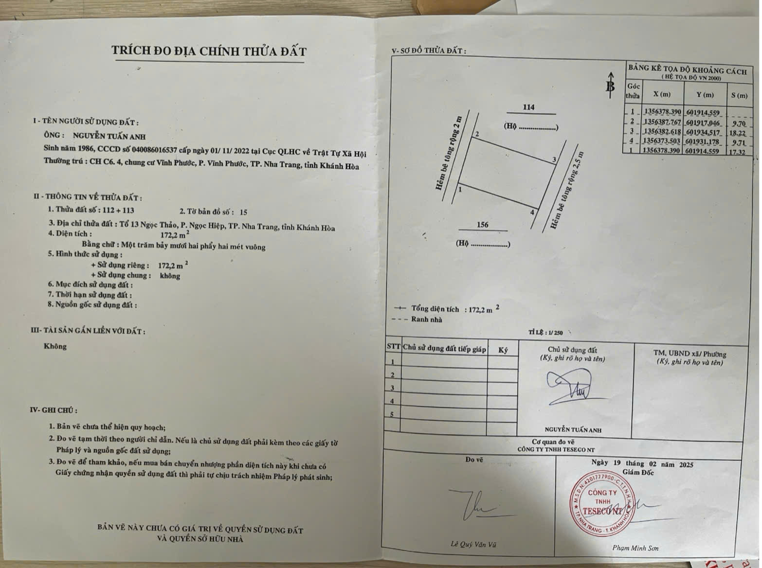 Bán đất Nha Trang giá rẻ - <br>Bán đất 2 mặt tiền hẻm Cồn Ngọc Thảo ( Cồn Dê) phường Ngọc Hiệp TP Nha - Ảnh chính