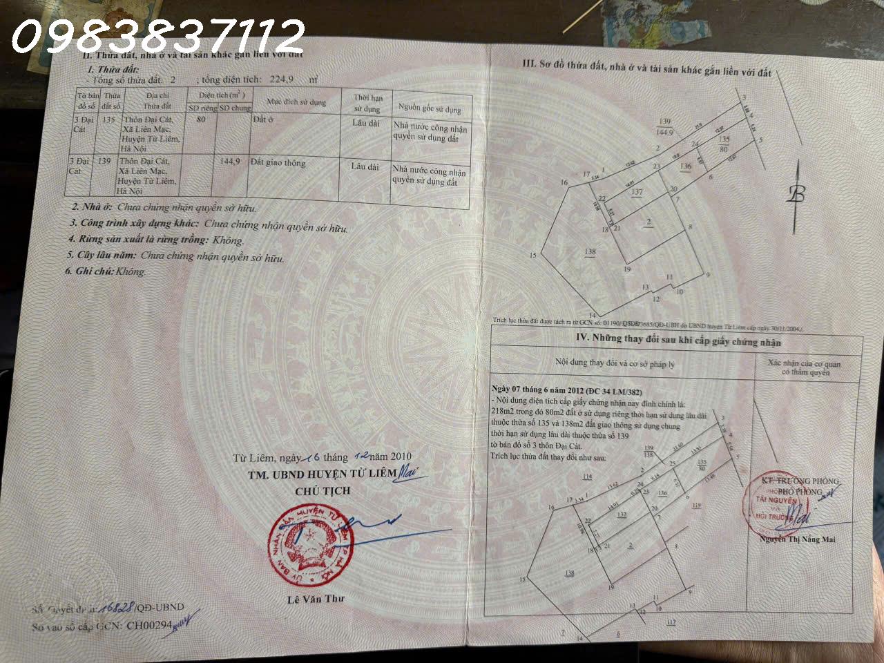 Bán đất tại Liên Mạc, 9,8 tỷ, 80m2, hướng Đông Bắc, pháp lý đầy đủ - Ảnh 3