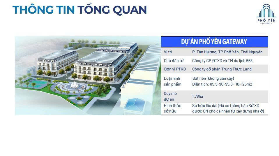 MÌNH CẦN BÁN LÔ ĐẤT DỰ ÁN PHỔ YÊN GATEWAY – PHƯỜNG TÂN HƯƠNG, TP PHỔ YÊN, THÁI NGUYÊN - Ảnh 2