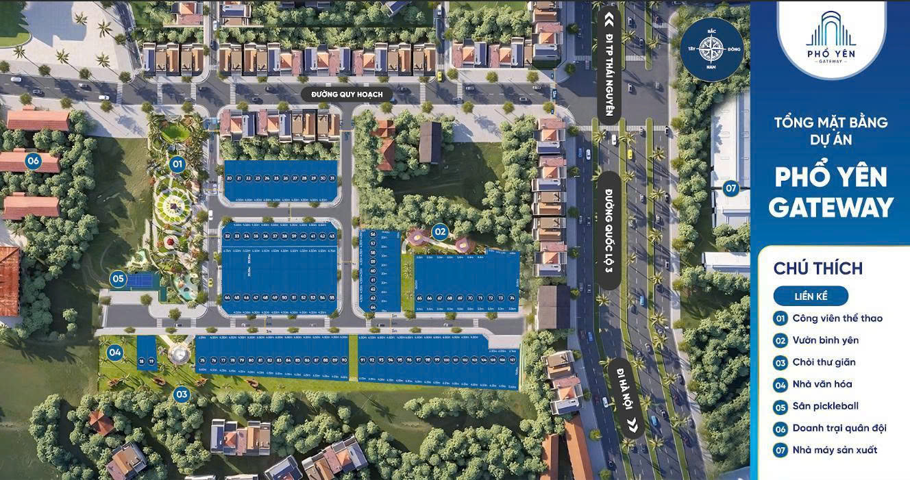 MÌNH CẦN BÁN LÔ ĐẤT DỰ ÁN PHỔ YÊN GATEWAY – PHƯỜNG TÂN HƯƠNG, TP PHỔ YÊN, THÁI NGUYÊN - Ảnh chính