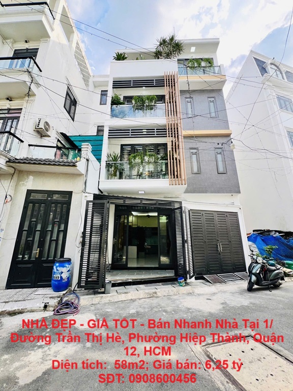 NHÀ ĐẸP - GIÁ TỐT - Bán Nhanh Nhà Tại 1/ Đường Trần Thị Hè, Phường Hiệp Thành, Quận 12, HCM - Ảnh chính