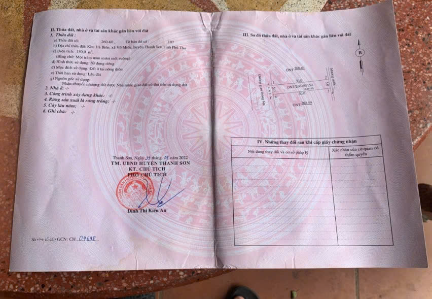 CẦN BÁN LÔ ĐẤT ĐẸP - GIÁ TỐT TẠI THANH SƠN, PHÚ THỌ - Ảnh chính