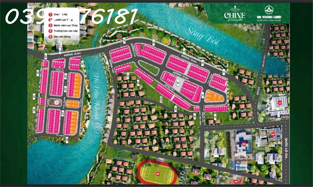 DỰ ÁN Chine Riverside khu nhà ở Bến Cát, TT Chi Nê, H. Lạc Thủy, T. Hòa Bình - Ảnh chính