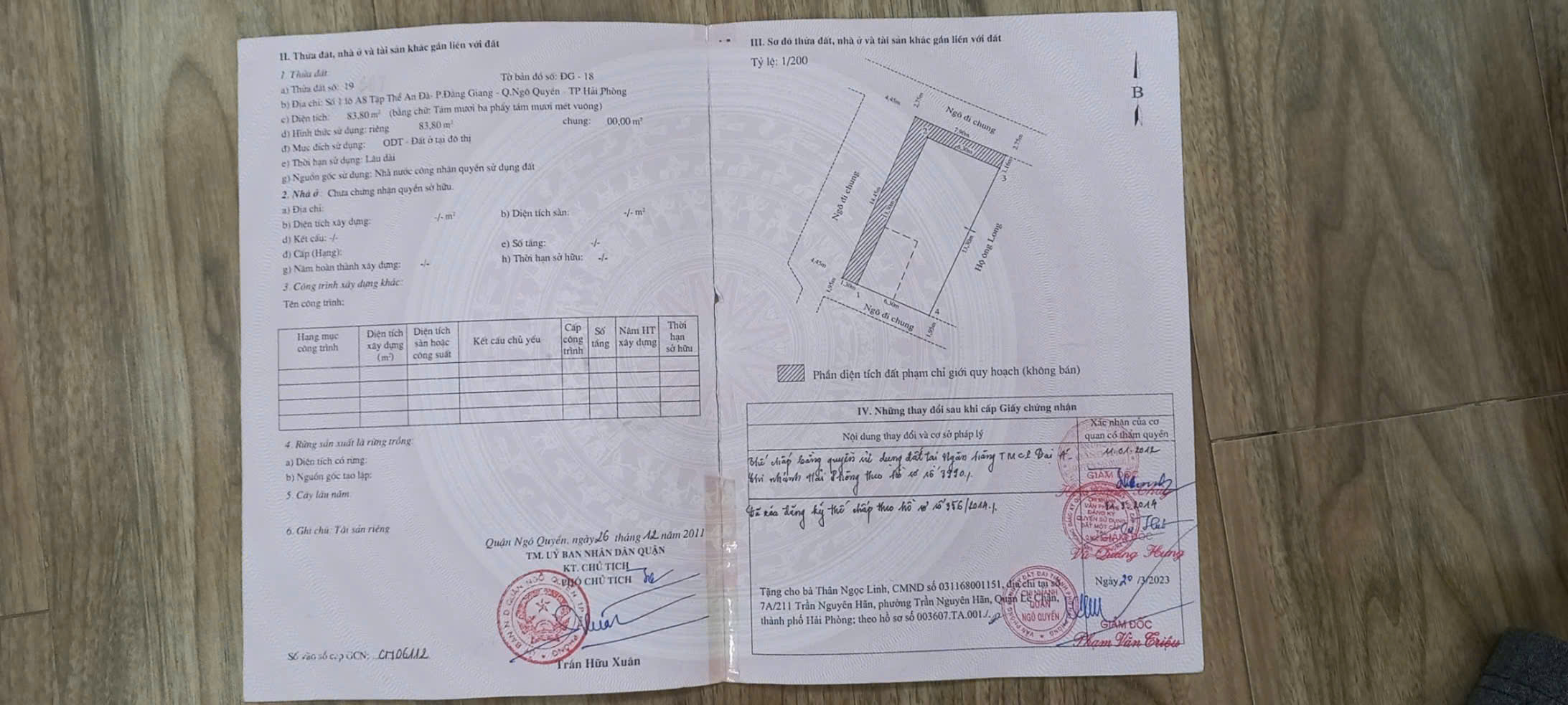 Bán Nhà 2 tầng An Đà, Ngô Quyền, Hải Phòng. Diện tích: 115m2 thực tế đã xây full! - Ảnh 2