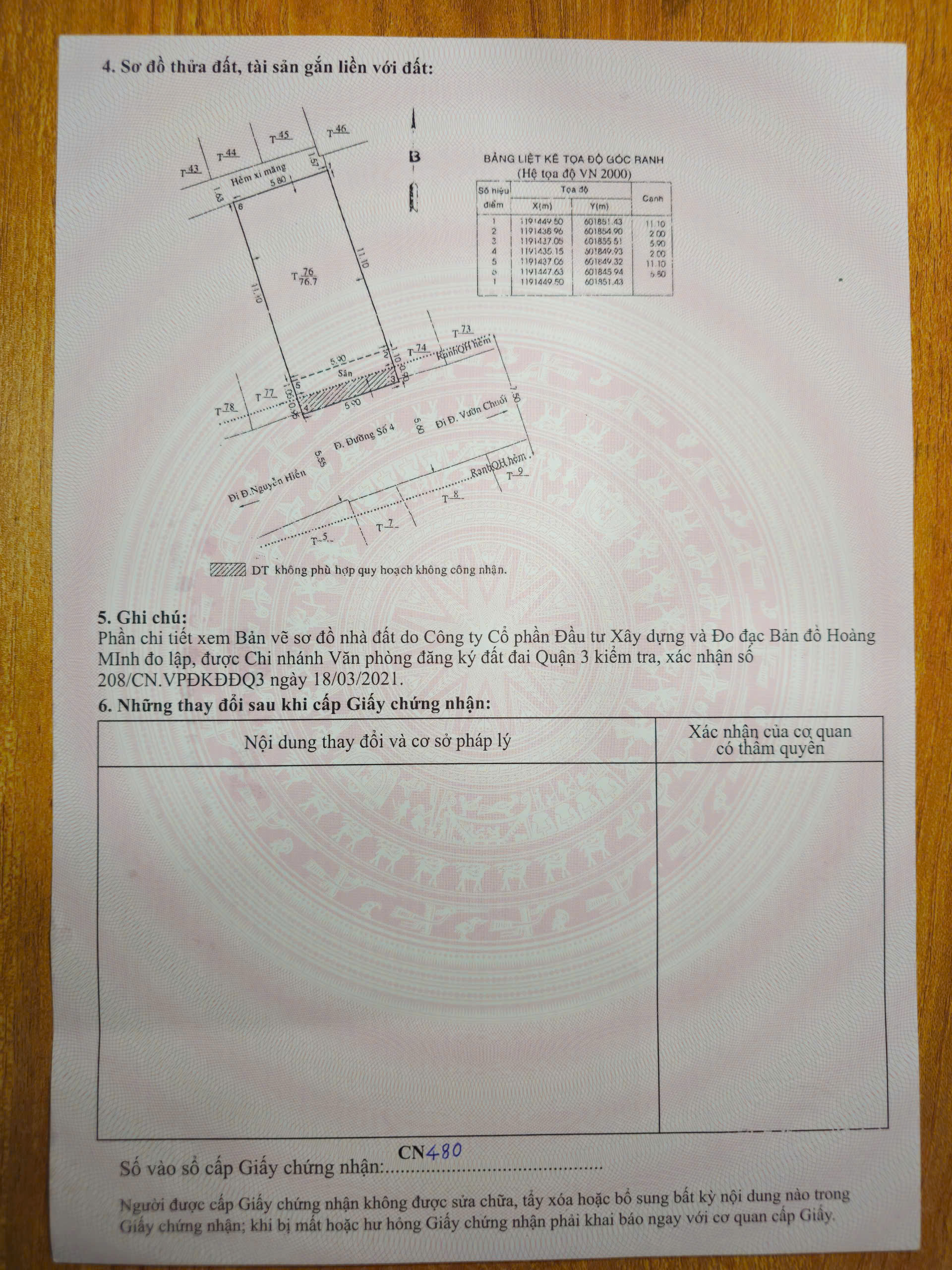 Cần bán nhà mặt tiền đường Số 4, Cư xá Đô Thành, P.4, Q.3. Diện tích 5.9m x 13.5m, giá 25 tỷ. - Ảnh chính