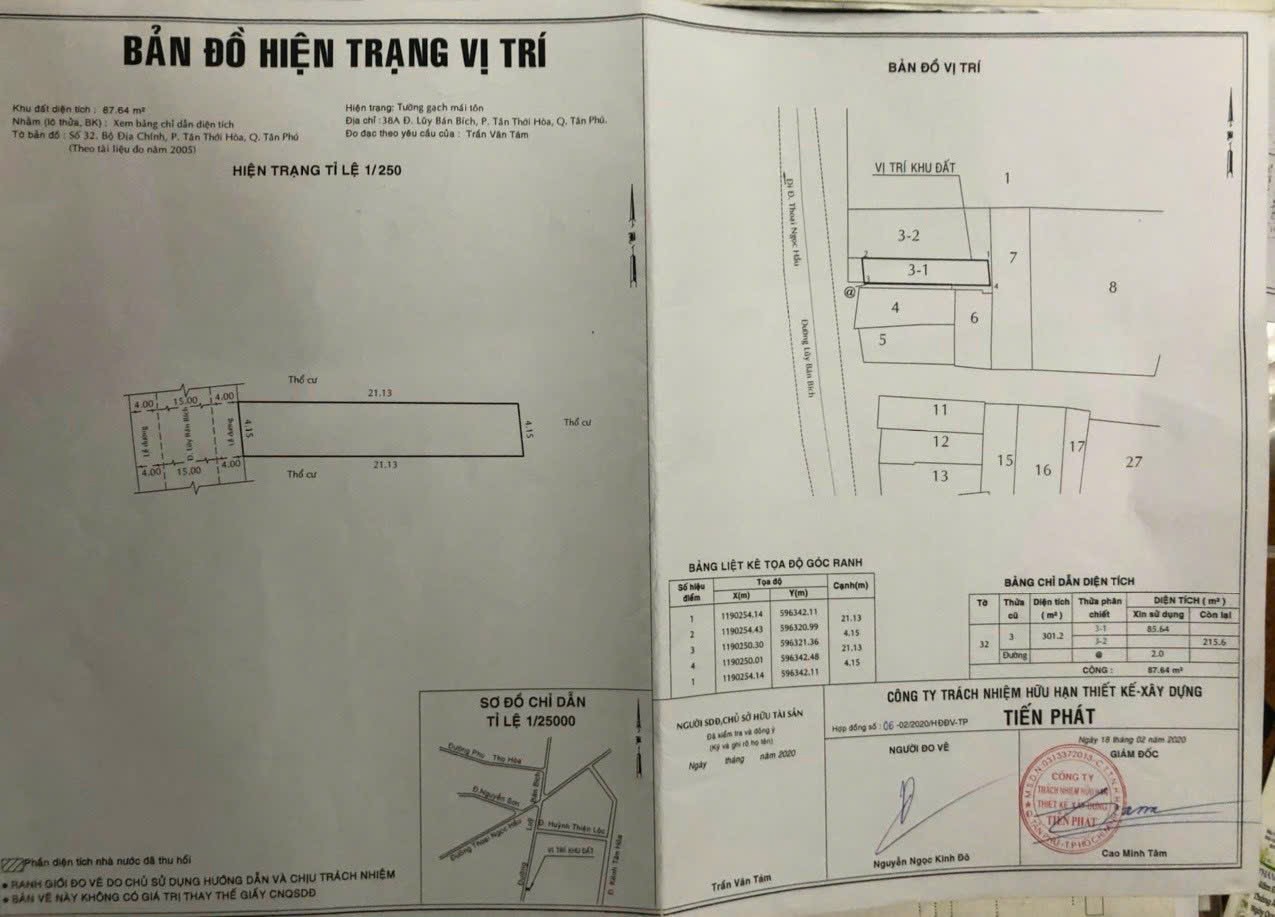 Bán Nhà Mặt Tiền Đường Lũy Bán Bích, Tân Thới Hòa, Tân Phú - 4.15x21.13m - 13.5 Tỷ - Ảnh chính