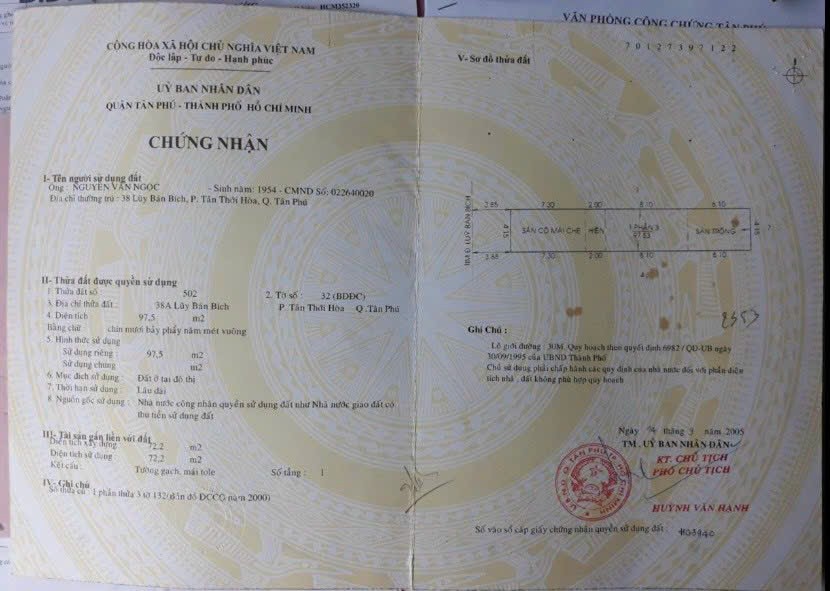 Bán Nhà Mặt Tiền Đường Lũy Bán Bích, Tân Thới Hòa, Tân Phú - 4.15x21.13m - 13.5 Tỷ - Ảnh 1