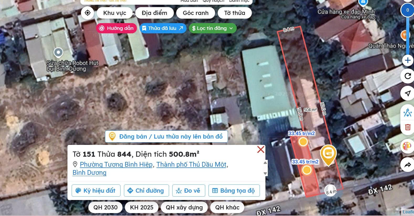ĐẤT ĐẸP - GIÁ TỐT Cần Bán Nhanh đất nền 500,8 m2 mặt tiền ĐX142 – TP. Thủ Dầu Một – Giá 6 tỷ 500 tr - Ảnh 2