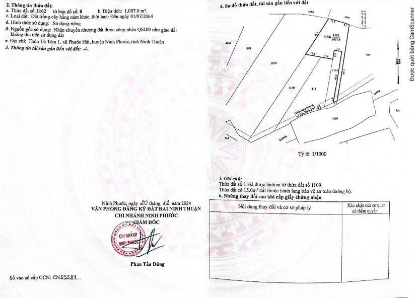 CẦN BÁN GẤP 2 LÔ ĐẤT TẠI HUYỆN NINH PHƯỚC, NINH THUẬN: - Ảnh 1