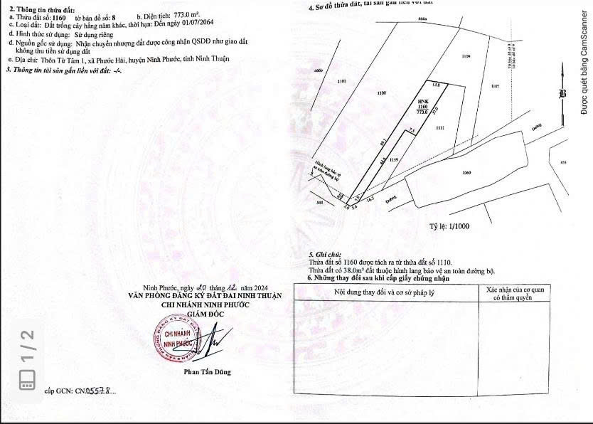 CẦN BÁN GẤP 2 LÔ ĐẤT TẠI HUYỆN NINH PHƯỚC, NINH THUẬN: - Ảnh 3