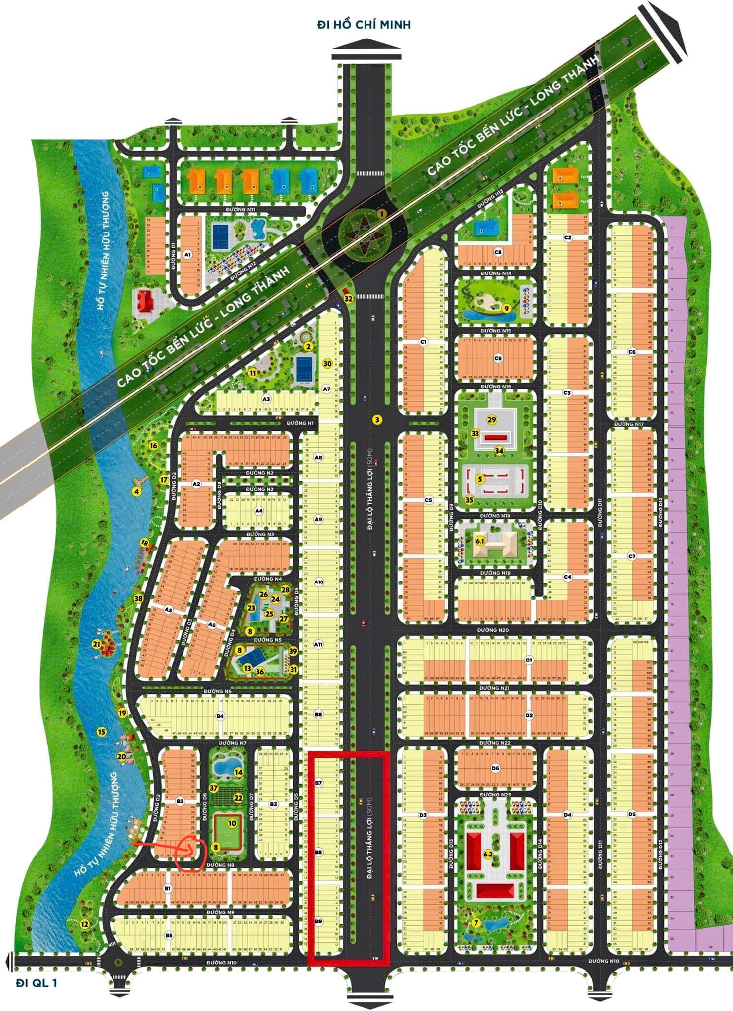 ĐẤT CHÍNH CHỦ - 2 MẶT TIỀN -  KDC  The Sol City Đường Vĩnh Phú 41, Long Thượng, Cần Giuộc, Long An - Ảnh 2