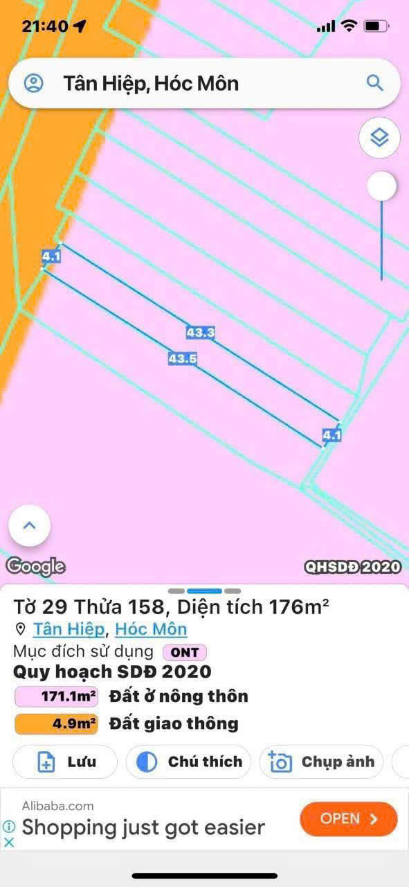 NHÀ MT ĐỖ VĂN DẬY – GẦN CHỢ HÓC MÔN – DT 10x43m – 2SHR – GIÁ CHỈ 21 TỶ - Ảnh chính