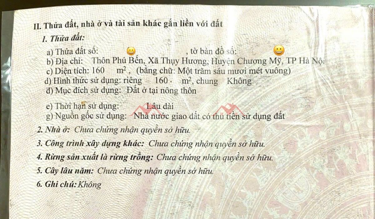 CHÍNH CHỦ BÁN LÔ ĐẤT 160M TẠI THỦY XUÂN TIÊN-CHƯƠNG MỸ-HÀ NỘI - Ảnh 3