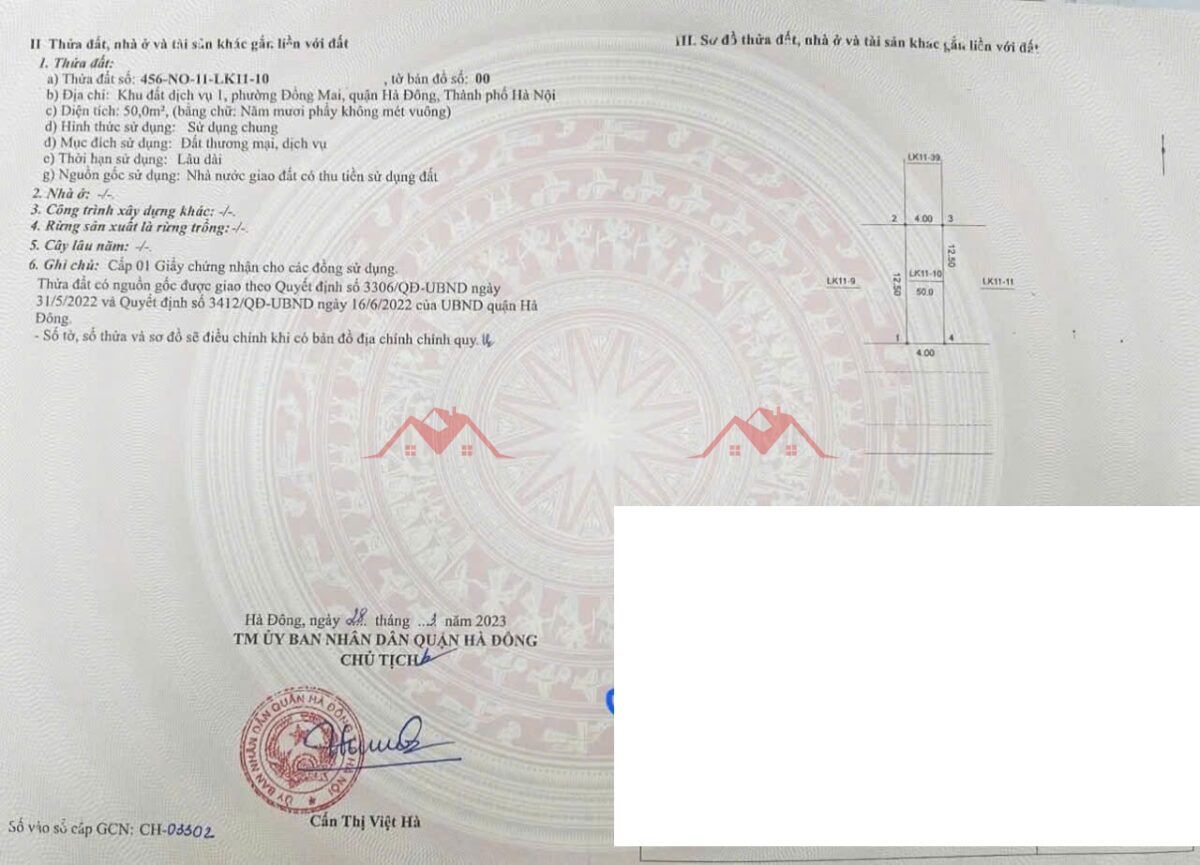 CHÍNH CHỦ BÁN LÔ ĐẤT 50M TẠI ĐỒNG MAI-HÀ ĐÔNG-HÀ NỘI - Ảnh 4