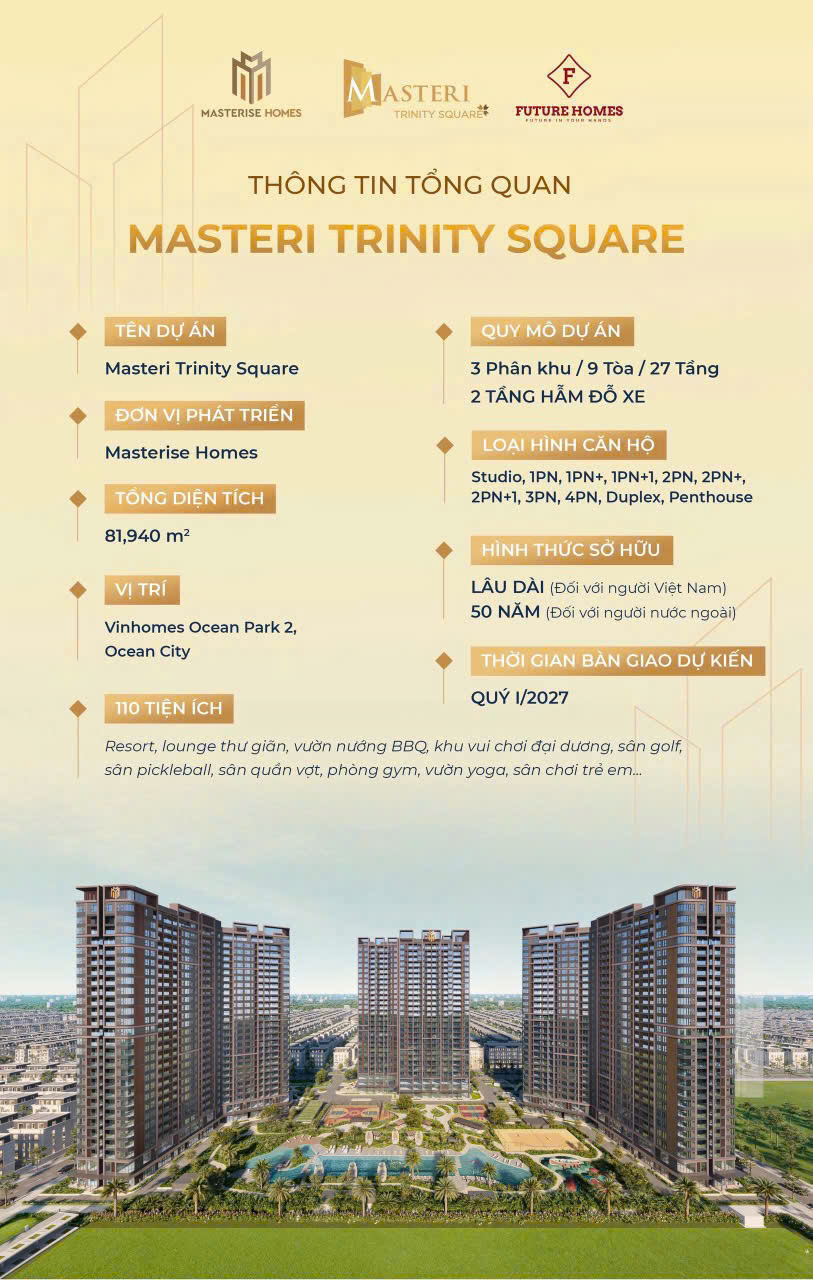 SIÊU DỰ ÁN HOT – MASTERI TRINITY SQUARE NGHĨA TRỤ, VĂN GIANG, HƯNG YÊN - Ảnh 4