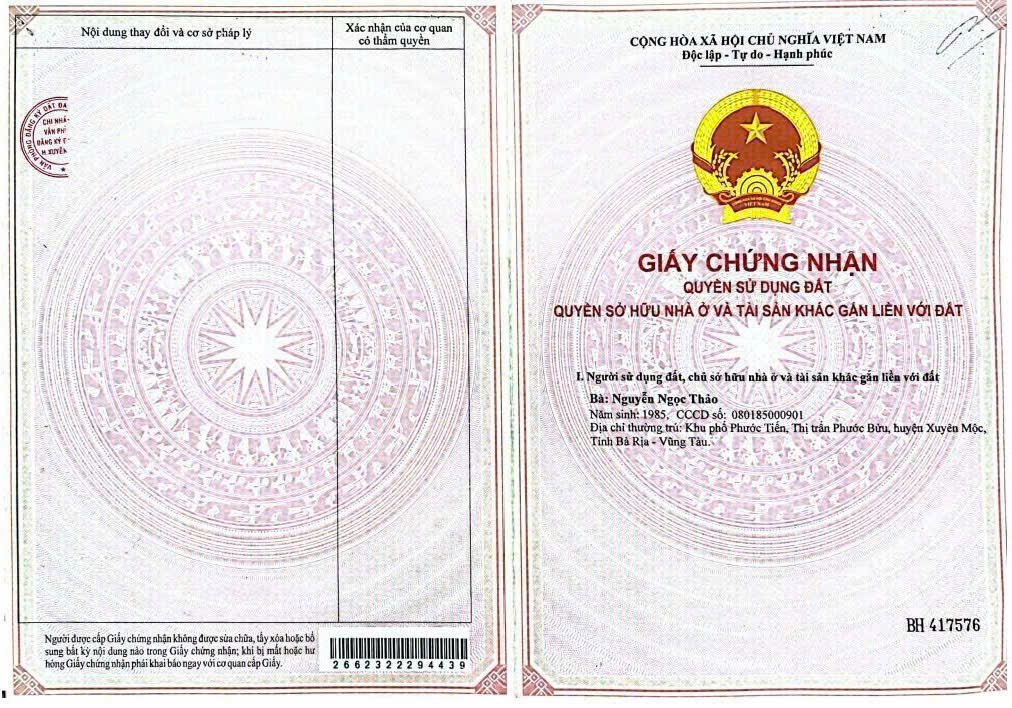 SIÊU HÓT - CHÍNH CHỦ CẦN BÁN LÔ ĐẤT TẠI PHƯỚC THUẬN -XUYÊN MỘC - 260M2 - 2Tỷ200 - Ảnh 2