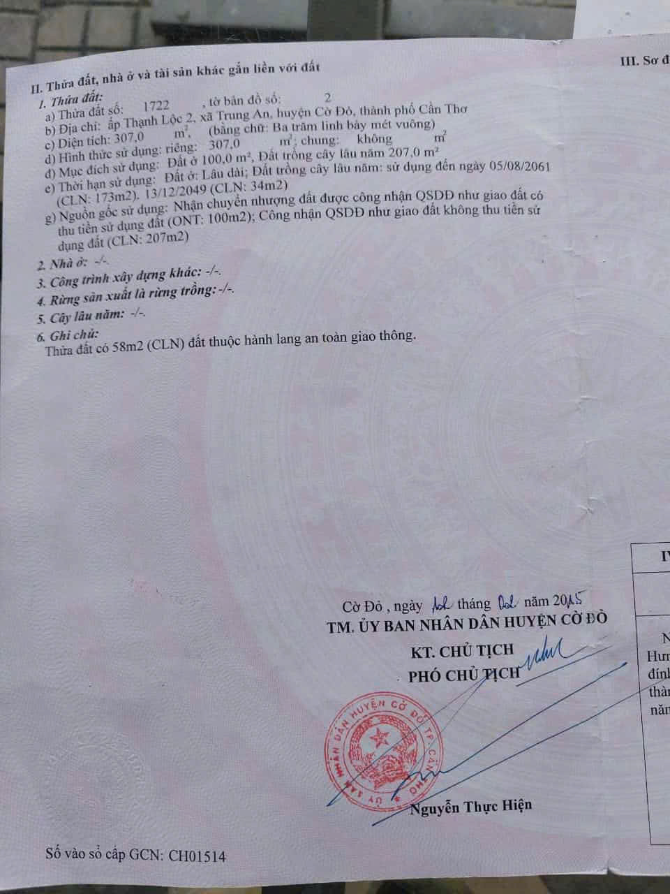 Bán đất tặng nhà. Cặp tỉnh lộ 921. Ấp Thạnh Lộc 2, Cờ đỏ, TP Cần Thơ - Ảnh 4