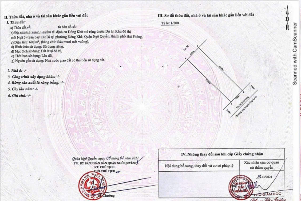 Đất 60m phân lô Cái Hòm - lô 7 Lê Hồng Phong, Đông Nam, giá 7.2 tỉ - Ảnh 3