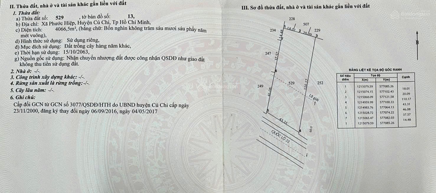 ĐẤT ĐẸP - GIÁ SIÊU TỐT - CHÍNH CHỦ Cần Bán Nhanh Lô Đất  Vị Trí Tại Huyện Củ Chi, TP HCM - Ảnh chính