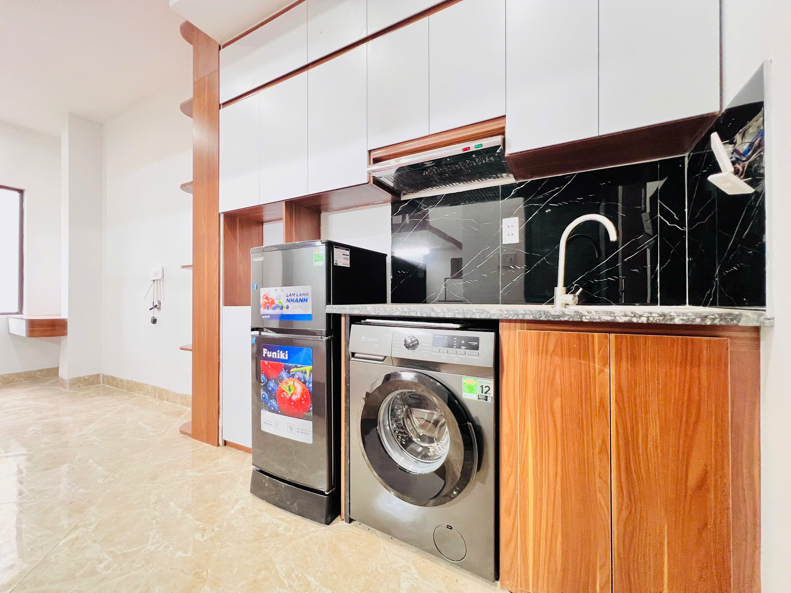 (Cực hiếm) Căn hộ Giường tầng cao cấp 30m2 mới khai trương tại ngõ 213 Giáp Nhất - Máy giặt riêng - Ảnh 3