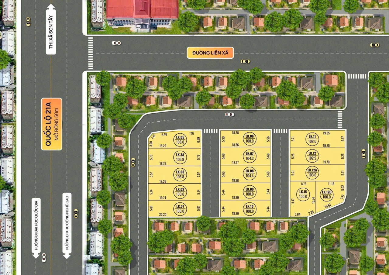 BÁN ĐẤT PHÂN LÔ ĐẸP - Vị trí: Gần mặt Quốc lộ 21A, gần trường học, khu dân cư sầm uất - Ảnh chính