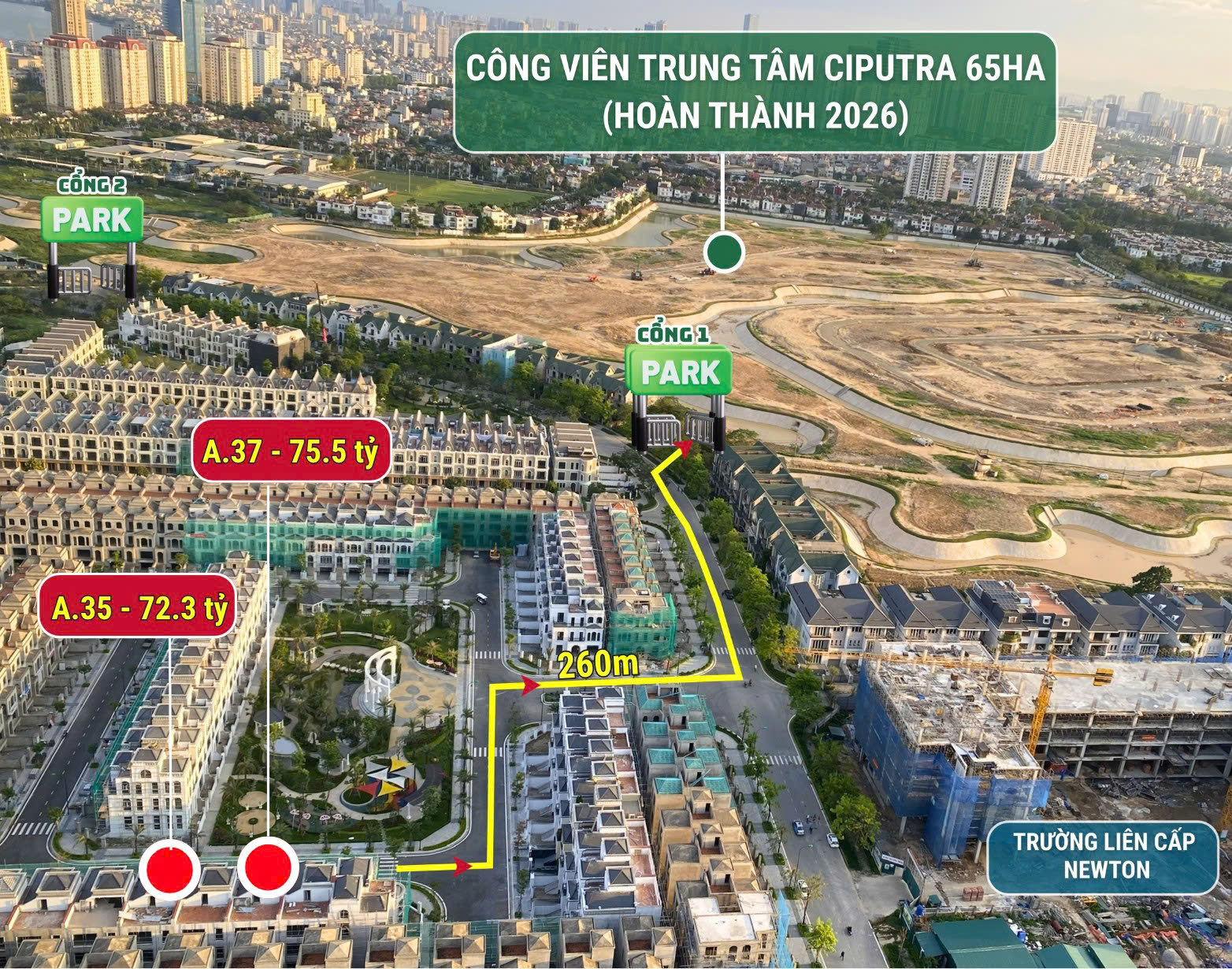 BTLK  SIÊU HIỀM - VIEW CÔNG VIÊN 6000M²  2 CĂN CUỐI CÙNG TẠI GIA22. CÁCH CV 65HA CHỈ 260M. - Ảnh chính
