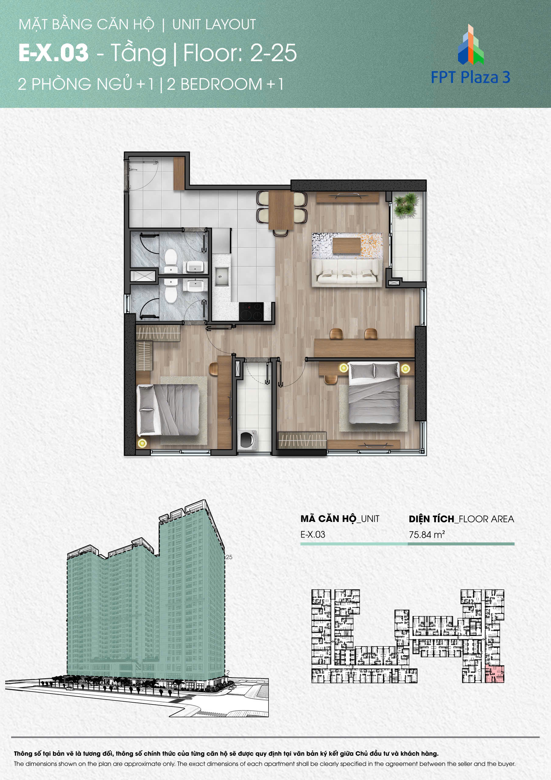 🍀 FPT PLAZA 3 - FPT CITY ĐÀ NẴNG - CHUYỂN NHƯỢNG CĂN HỘ 2PN+ 1 🍀 - Ảnh 1