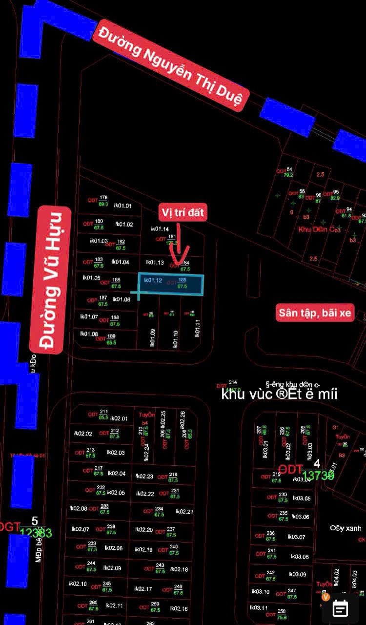 Bán đất khu chia lô đường Nguyễn Thị Duệ, ph Thanh Bình, TP HD, 67.5m2, mt 4.5m, 3.49 tỷ - Ảnh 2