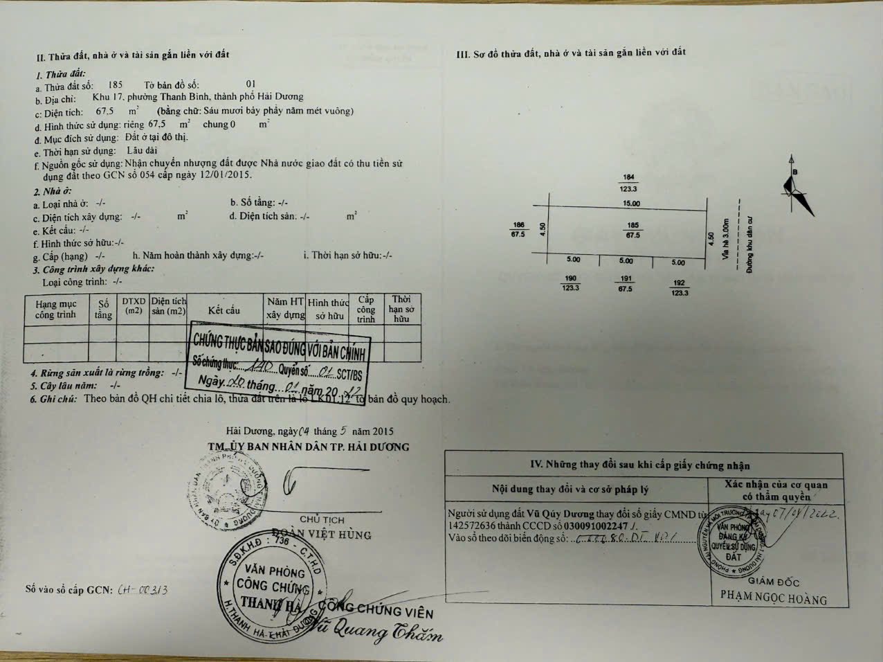 Bán đất khu chia lô đường Nguyễn Thị Duệ, ph Thanh Bình, TP HD, 67.5m2, mt 4.5m, 3.49 tỷ - Ảnh 3