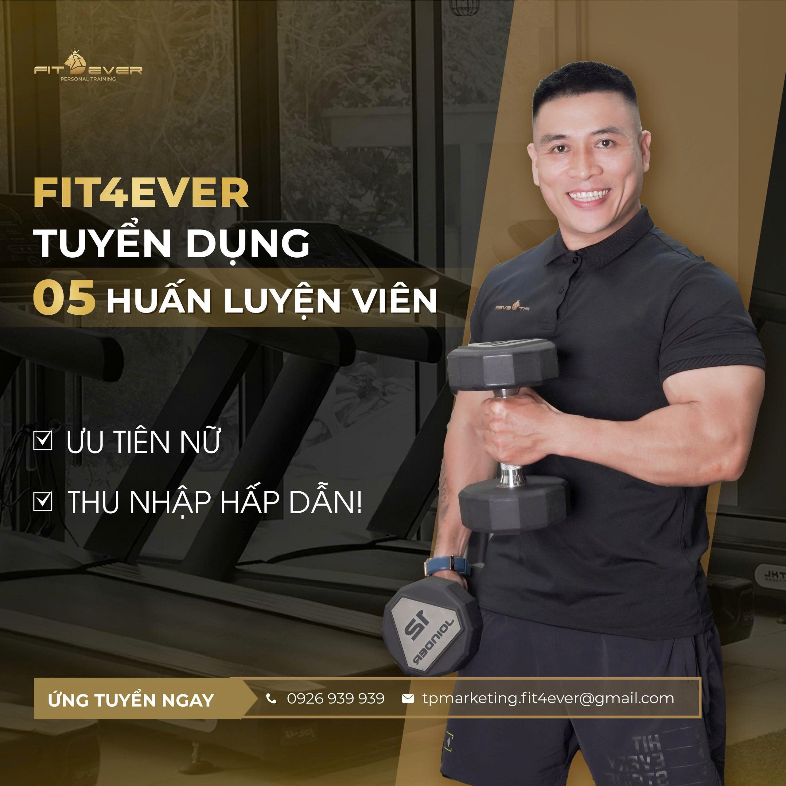FIT4EVER CHIÊU MỘ PT (ƯU TIÊN NỮ) ĐAM MÊ & CHUYÊN NGHIỆP - Ảnh chính