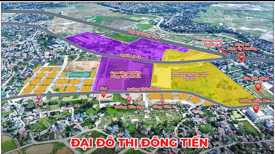 CHÍNH CHỦ CẦN BÁN ĐẤT Ở XÃ ĐÔNG TIẾN - HUYỆN ĐÔNG SƠN- THANH HÓA - Ảnh 1